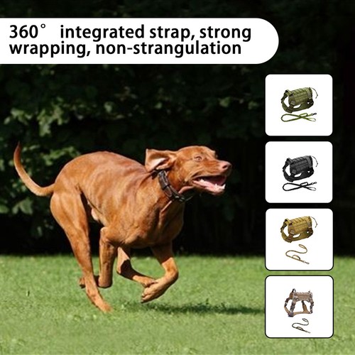 Tactical dog harness leash - harness, &