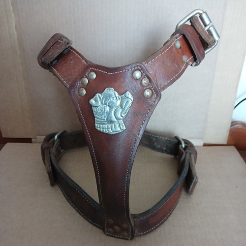 Brown chunky padded leather - chunky,