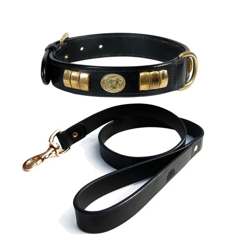 Dog leather collar - dog, (dog