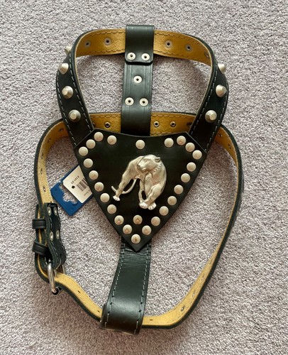Black english leather - black, metal