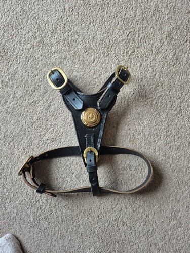 Genuine leather dog harness - genuine,
